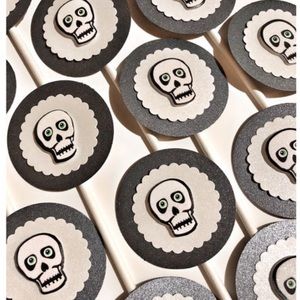 Day of the Dead Cupcake Toppers | Skull Cupcake Toppers
| Halloween Toppers